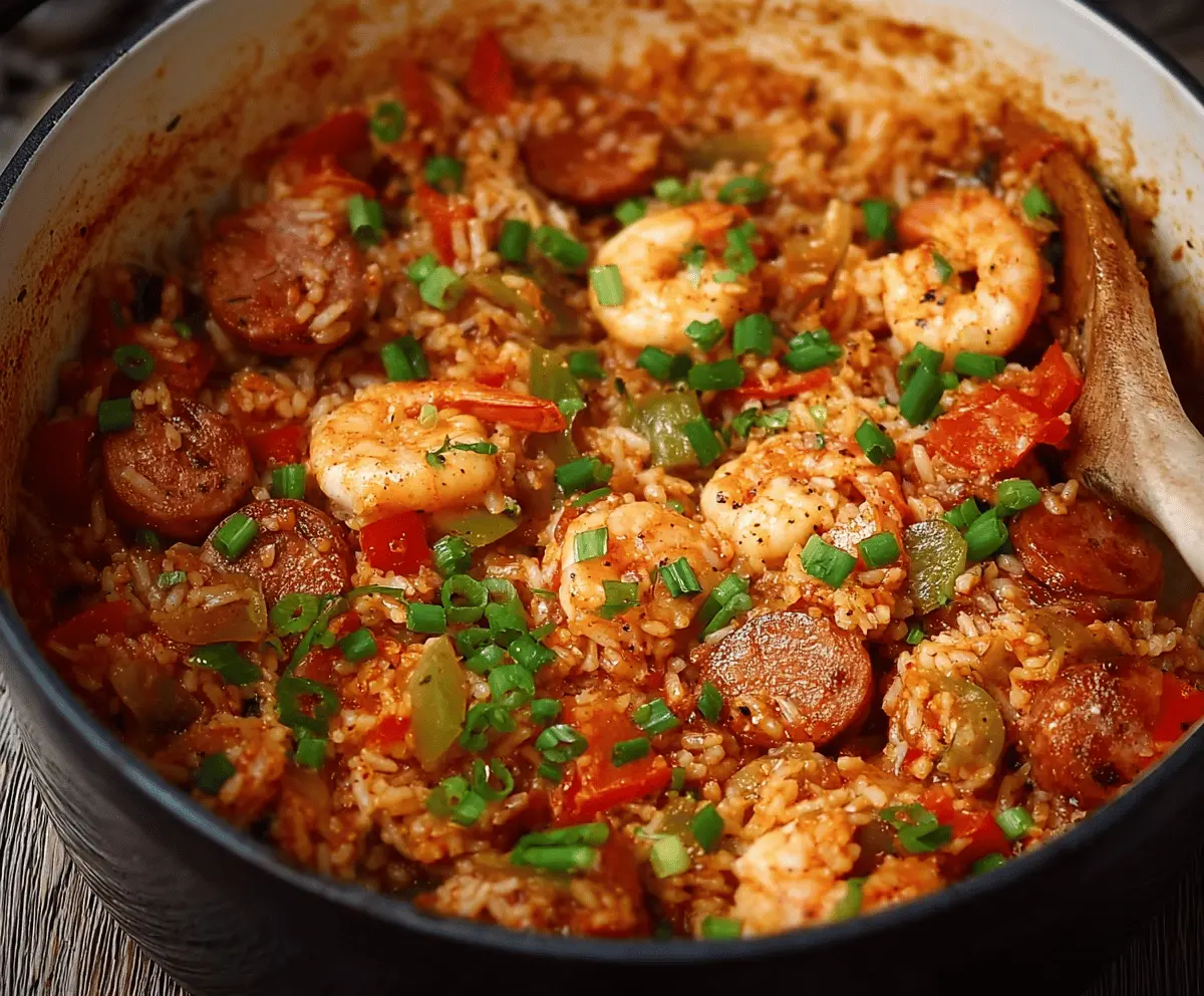 Easy One-Pot Shrimp and Sausage Jambalaya Recipe