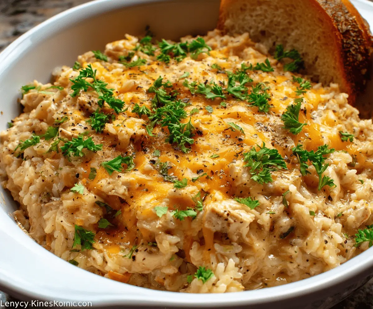 Easy Crockpot Chicken and Rice Recipe