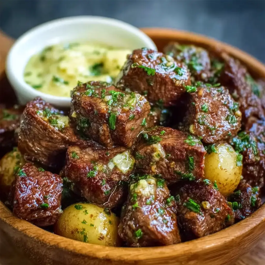 High-Protein-Slow-Cooker-Garlic-Butter-Beef-Bites-featured