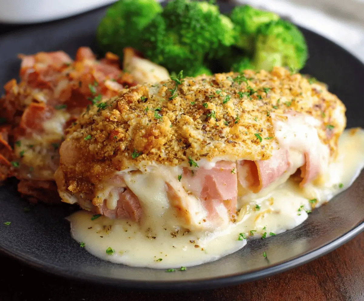 Easy Slow Cooker Chicken Cordon Bleu Recipe
