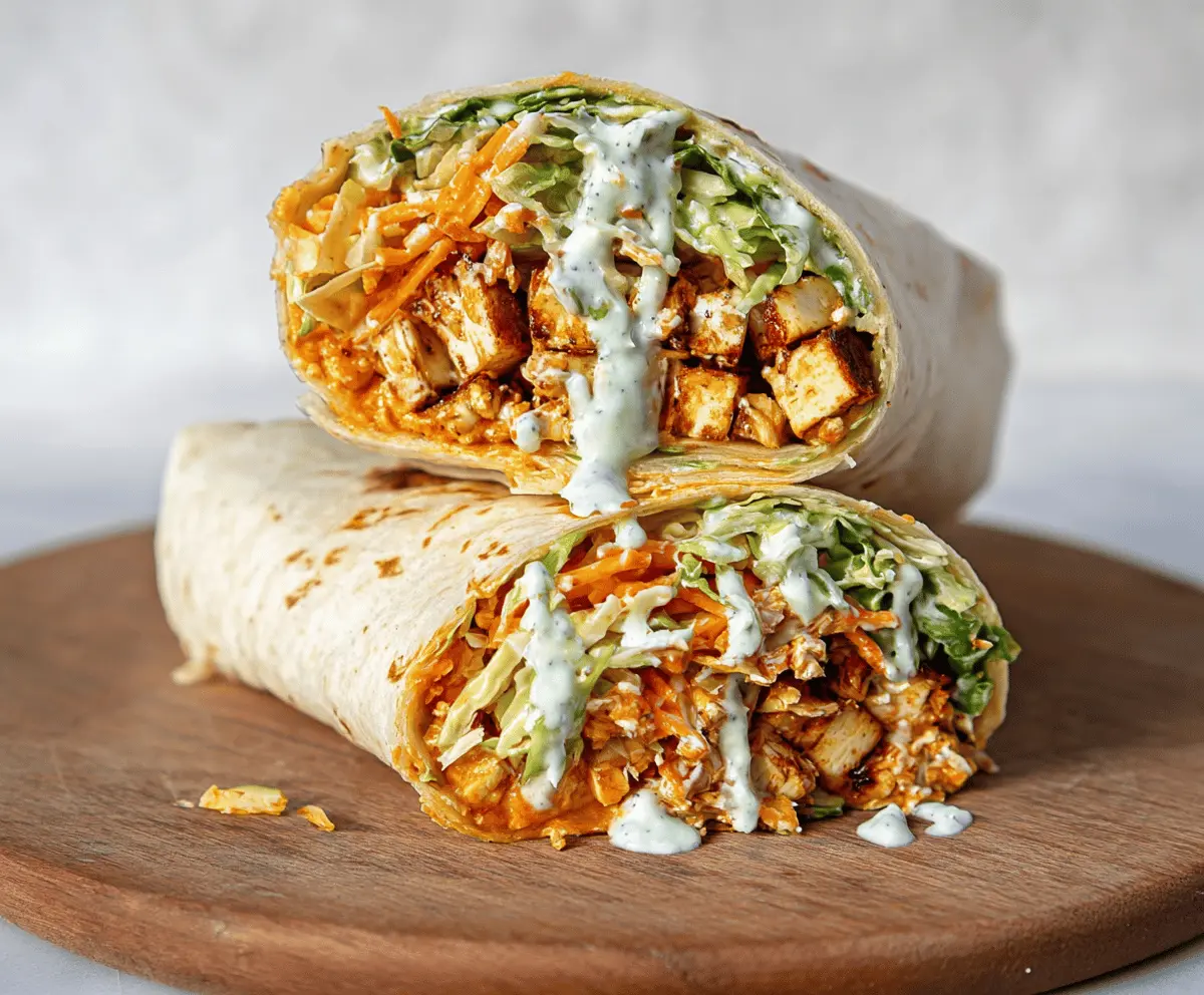 Easy Buffalo Tofu Wrap Recipe