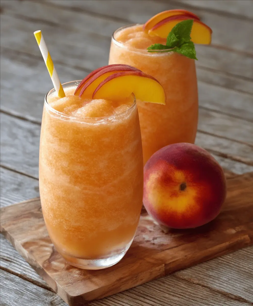 Refreshing Peach Lemonade Slush Recipe