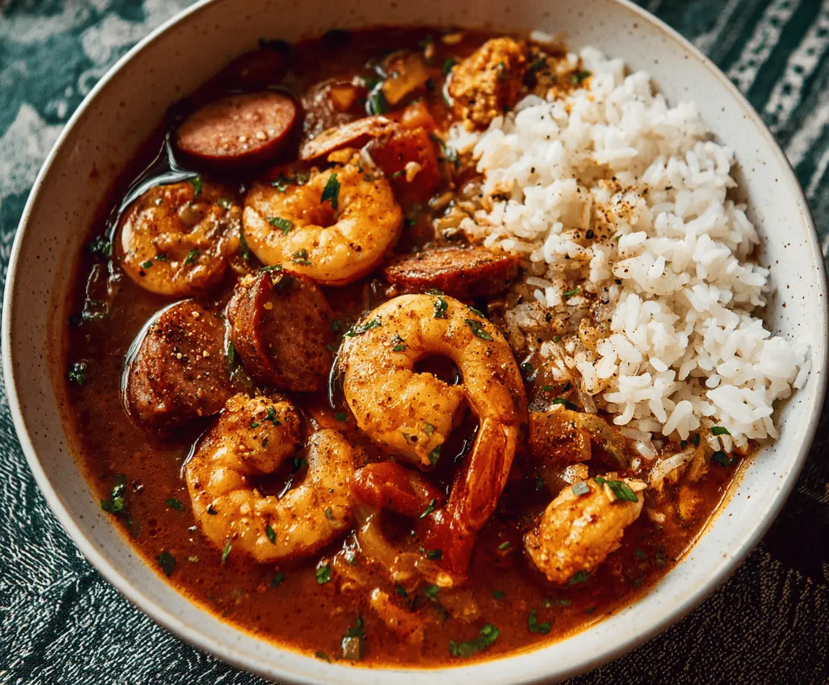 Easy Shrimp and Sausage Gumbo Recipe