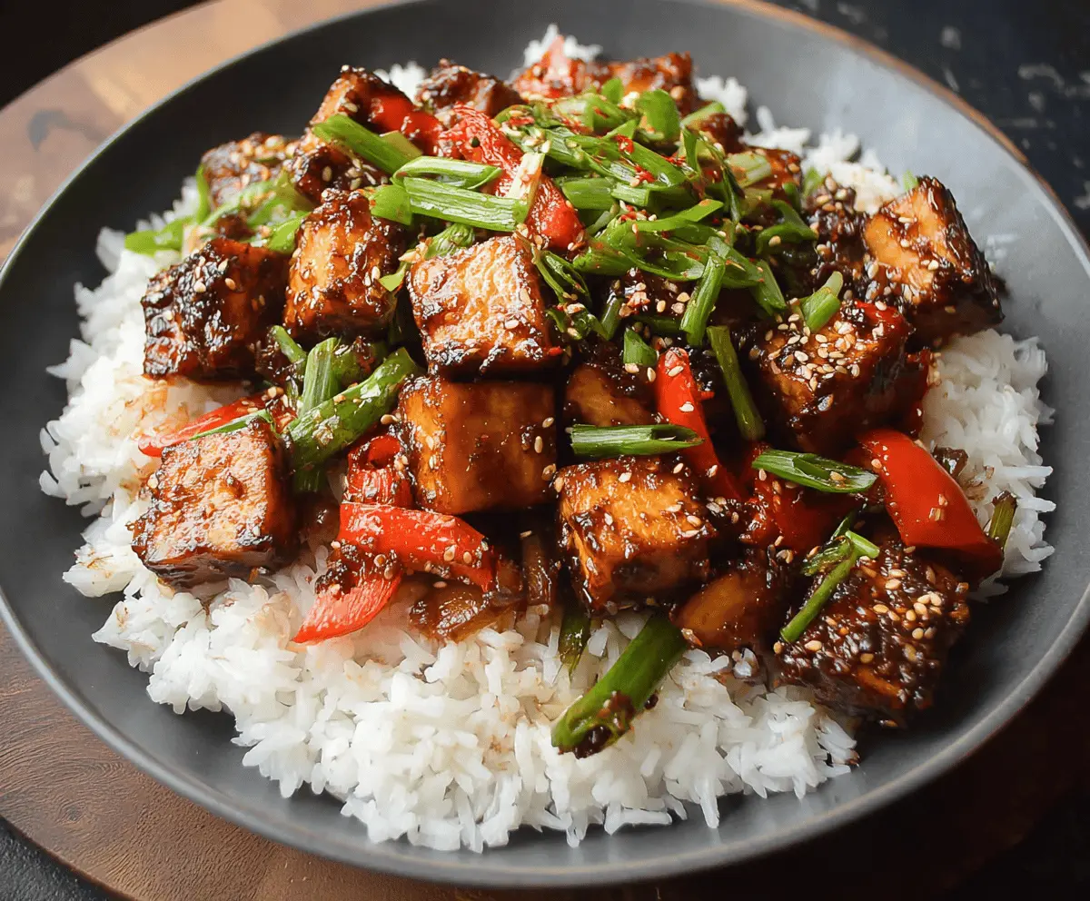 Crispy Szechuan Tofu Recipe with Spicy Sauce