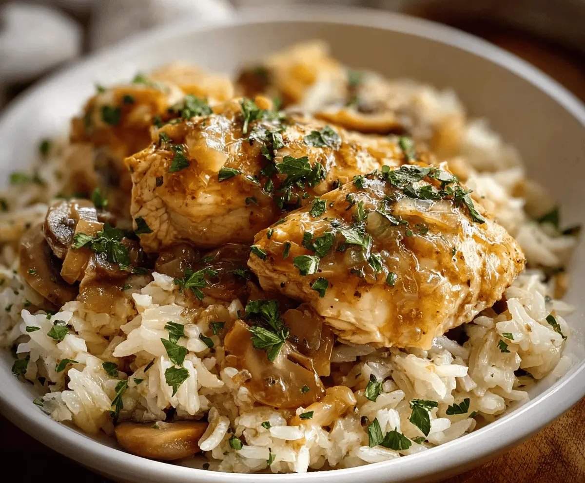 Easy No Peek Crock Pot Chicken and Rice