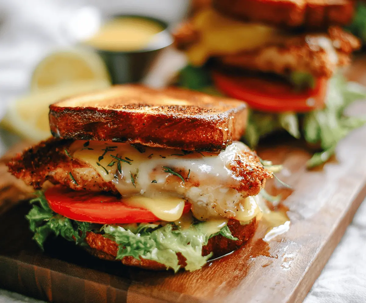 Delicious Honey Dijon Chicken Sandwich