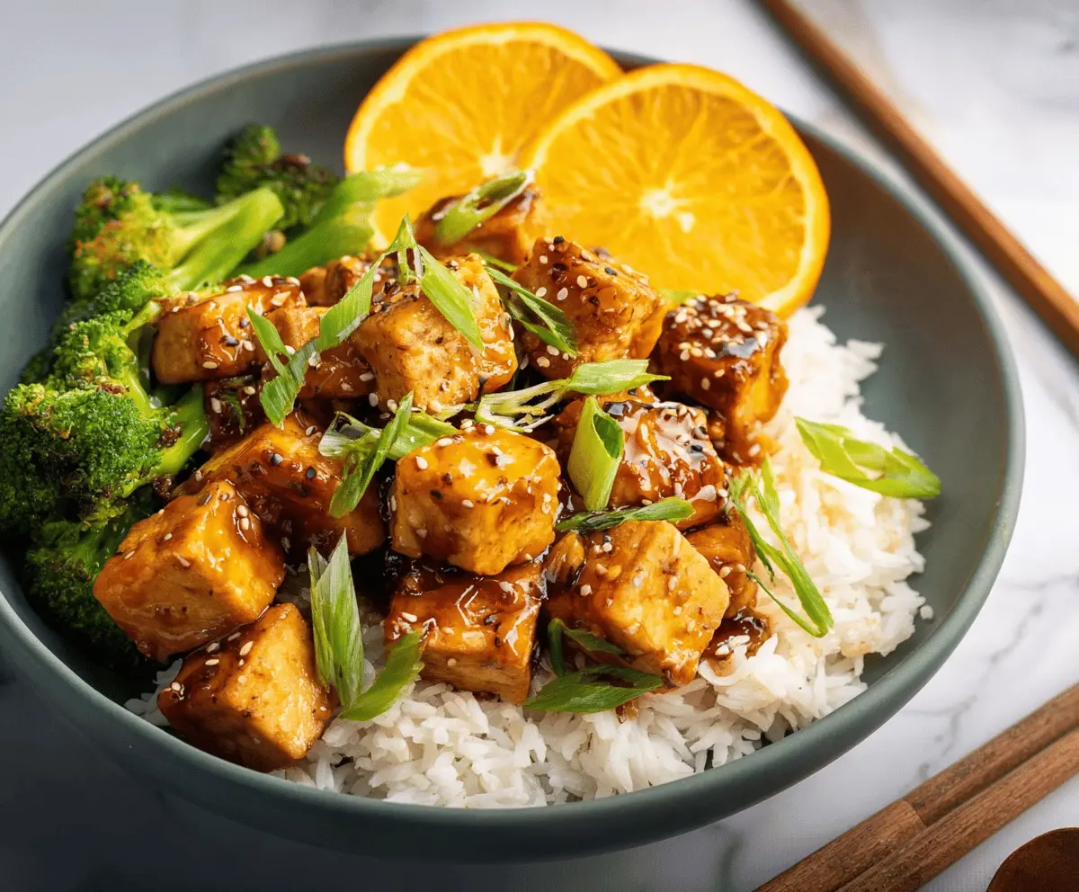 Vegan Orange Tofu