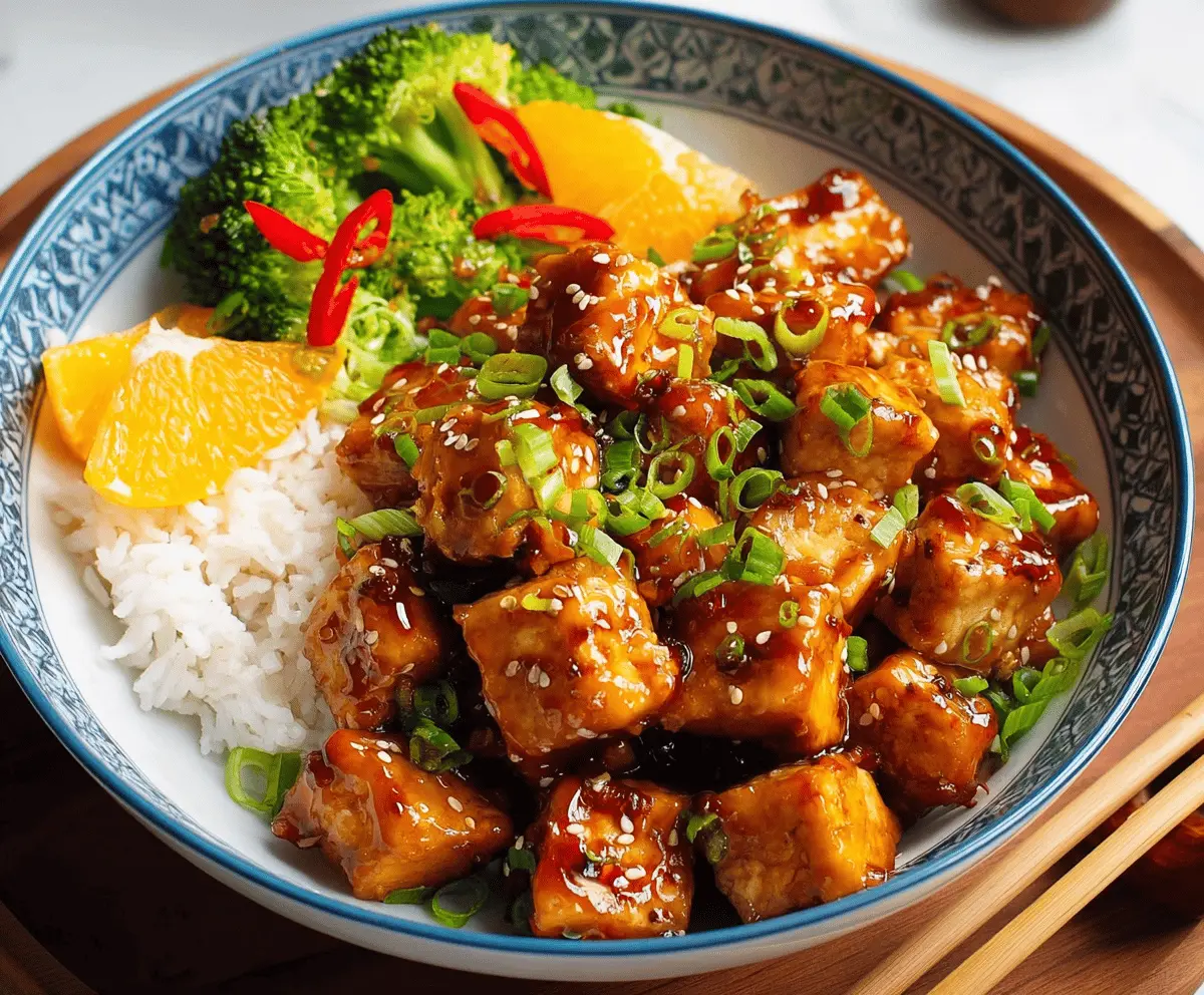 Vegan Orange Tofu