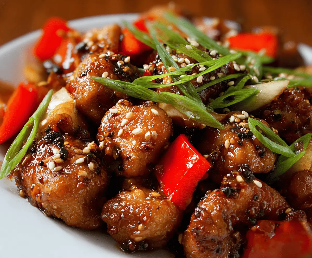 Black Pepper Chicken