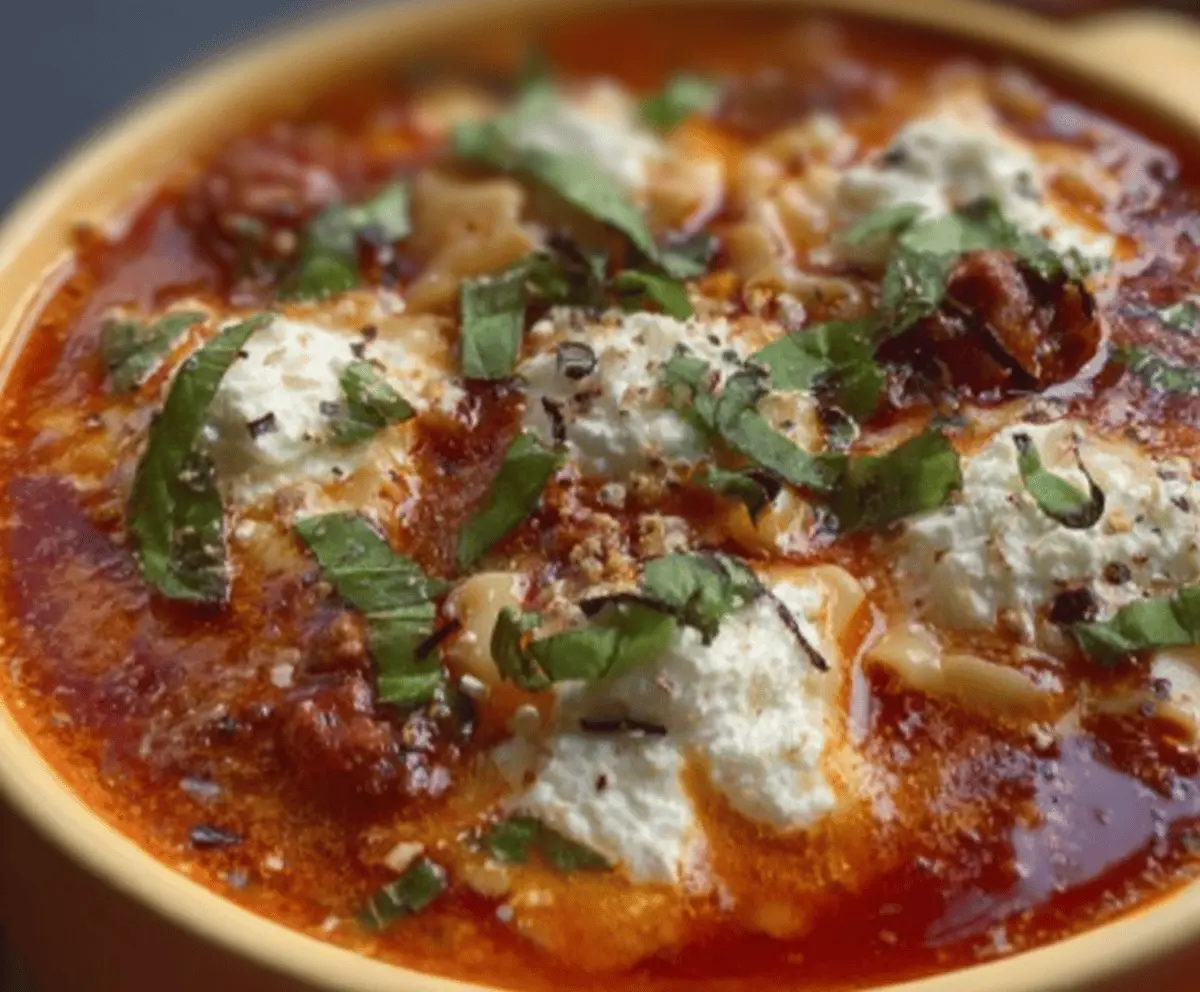 High Protein Lasagna Soup