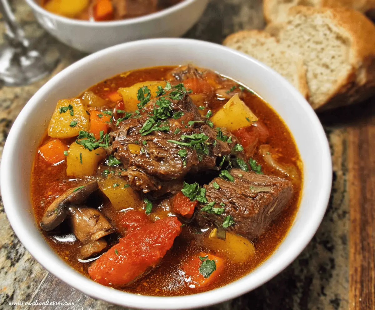 Slow Cooker Italian Beef Stew