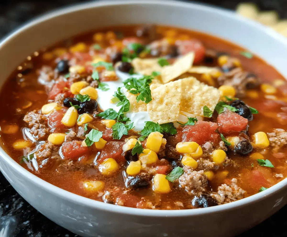 Slow Cooker Taco Soup