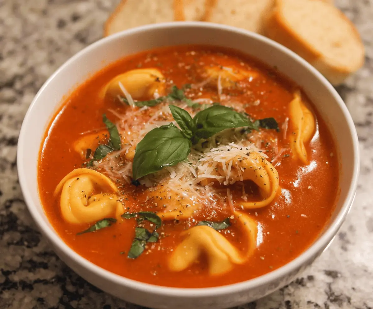 Tomato Tortellini Soup