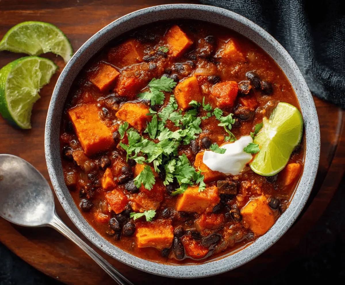 Sweet Potato Black Bean Chili