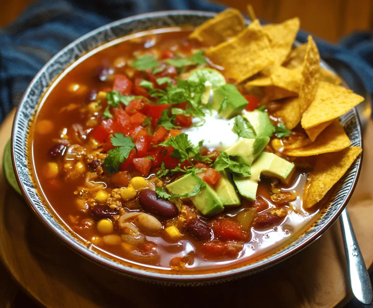 Vegetarian Taco Soup