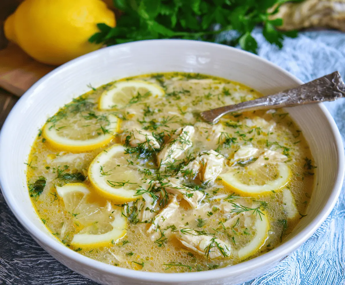 Greek Lemon Chicken Soup