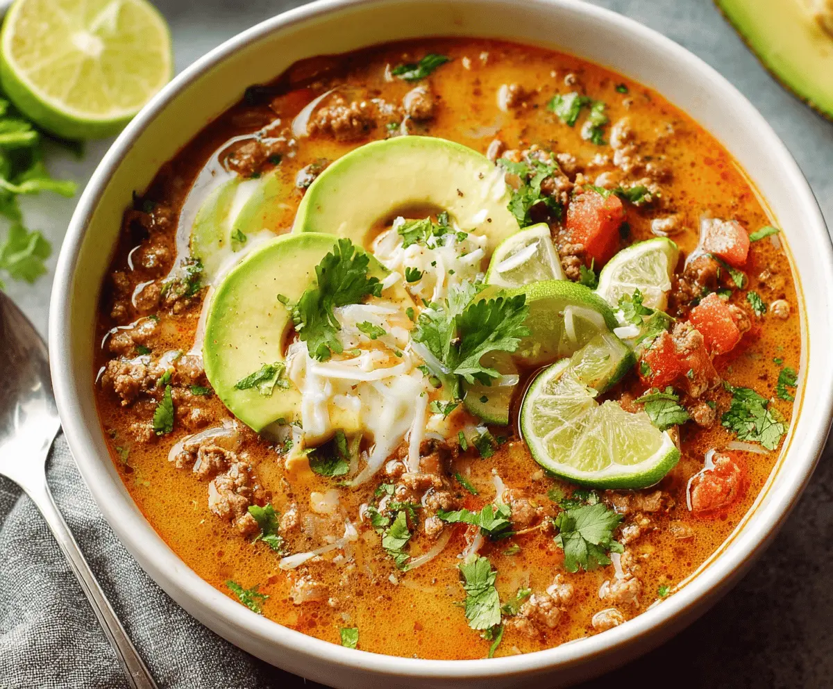 Keto Taco Soup