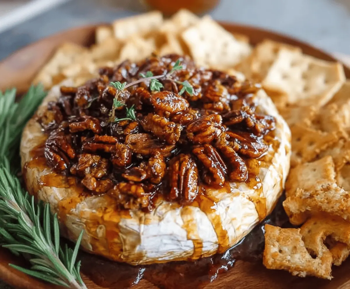 Maple Pecan Baked Brie