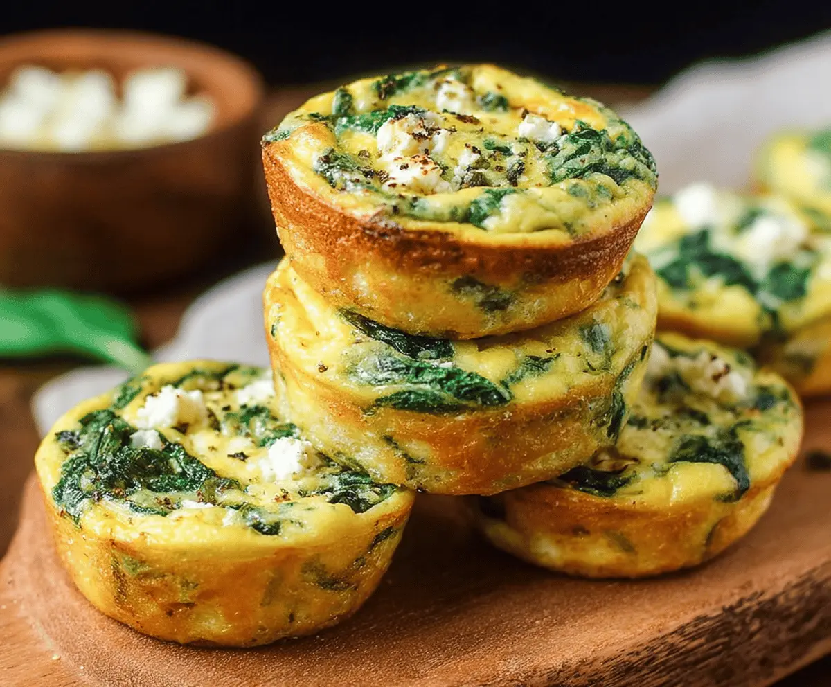 Savory Spinach and Feta Egg Muffins