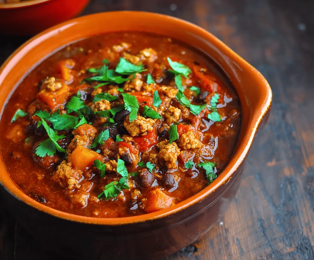 Smoky Chipotle Turkey Chili