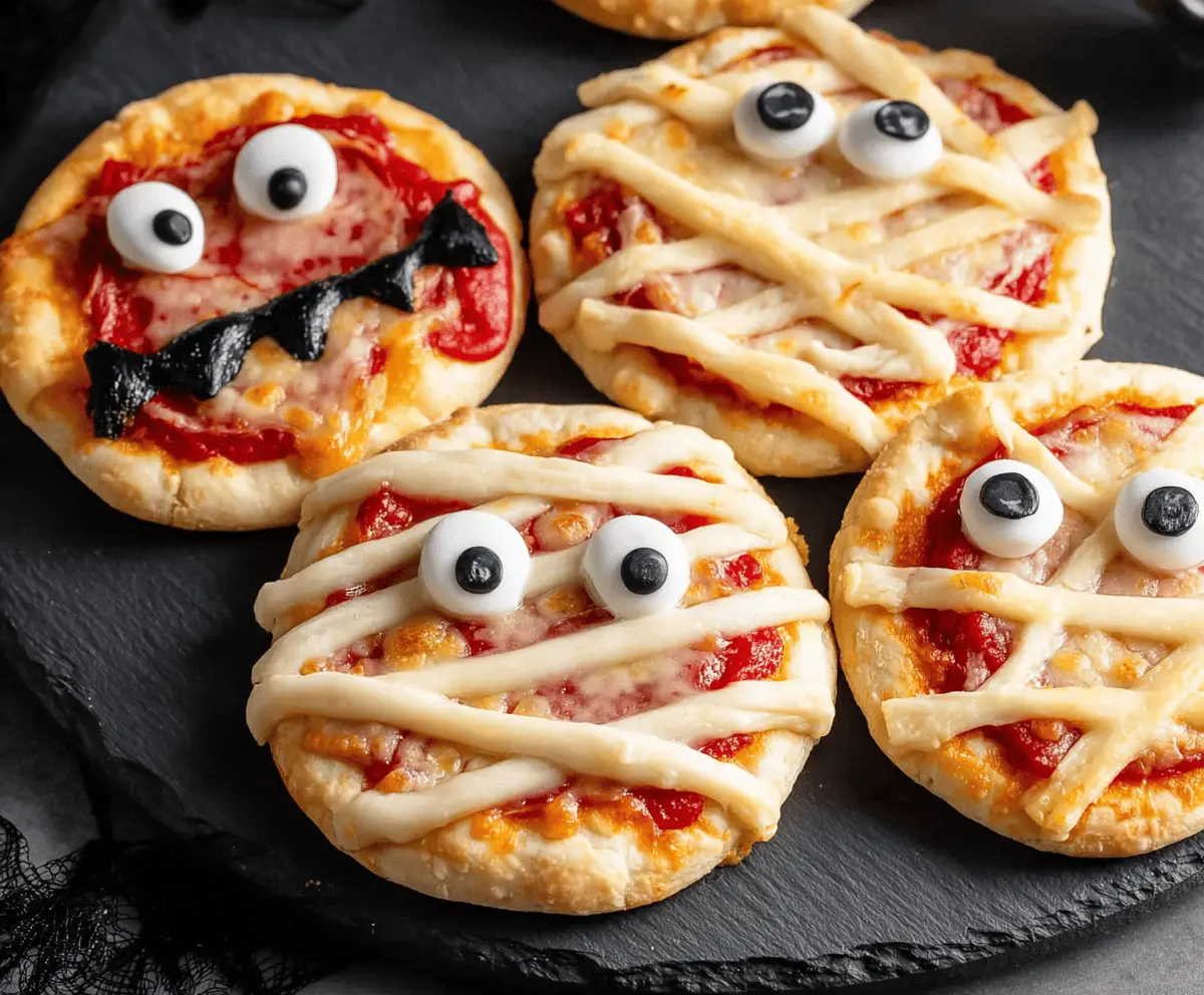 Spooky Mini Halloween Pizzas – Easy & Fun Party Treats