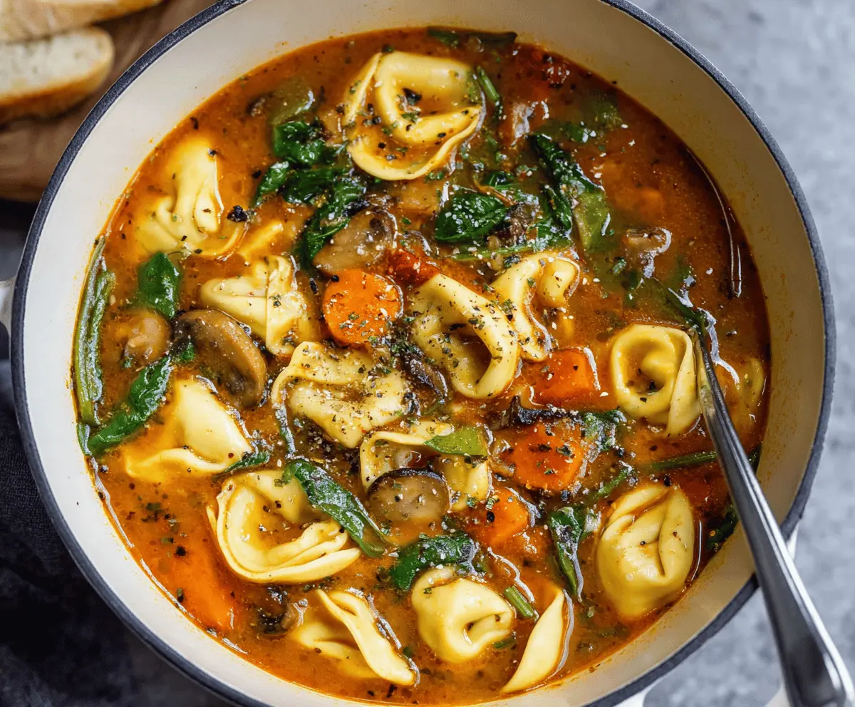 Vegetable Tortellini Soup