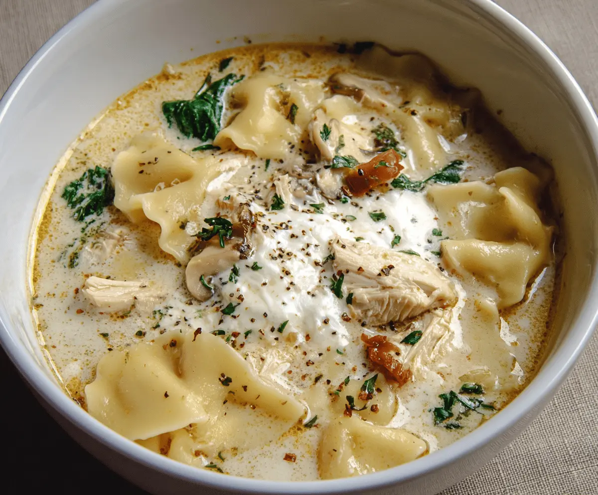 White Lasagna Soup