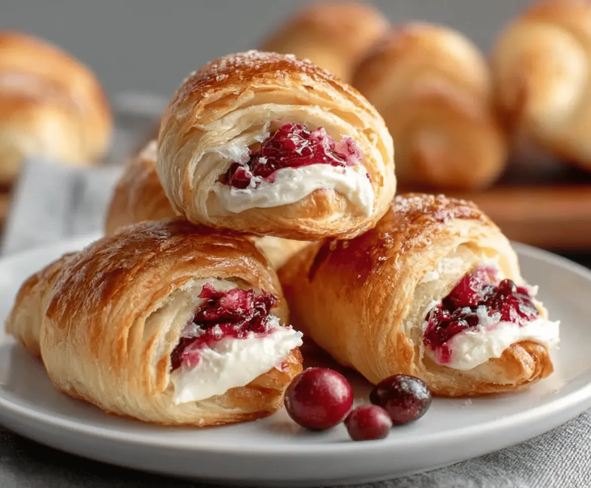 Best Cranberry Cream Cheese Crescent Bites Recipe for Holidays