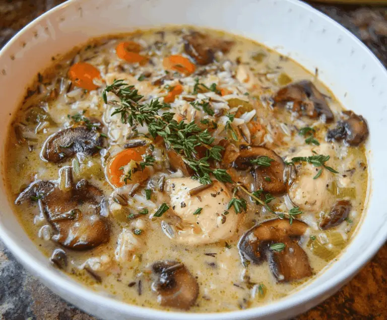 Chicken mushroom wild rice soup recipe