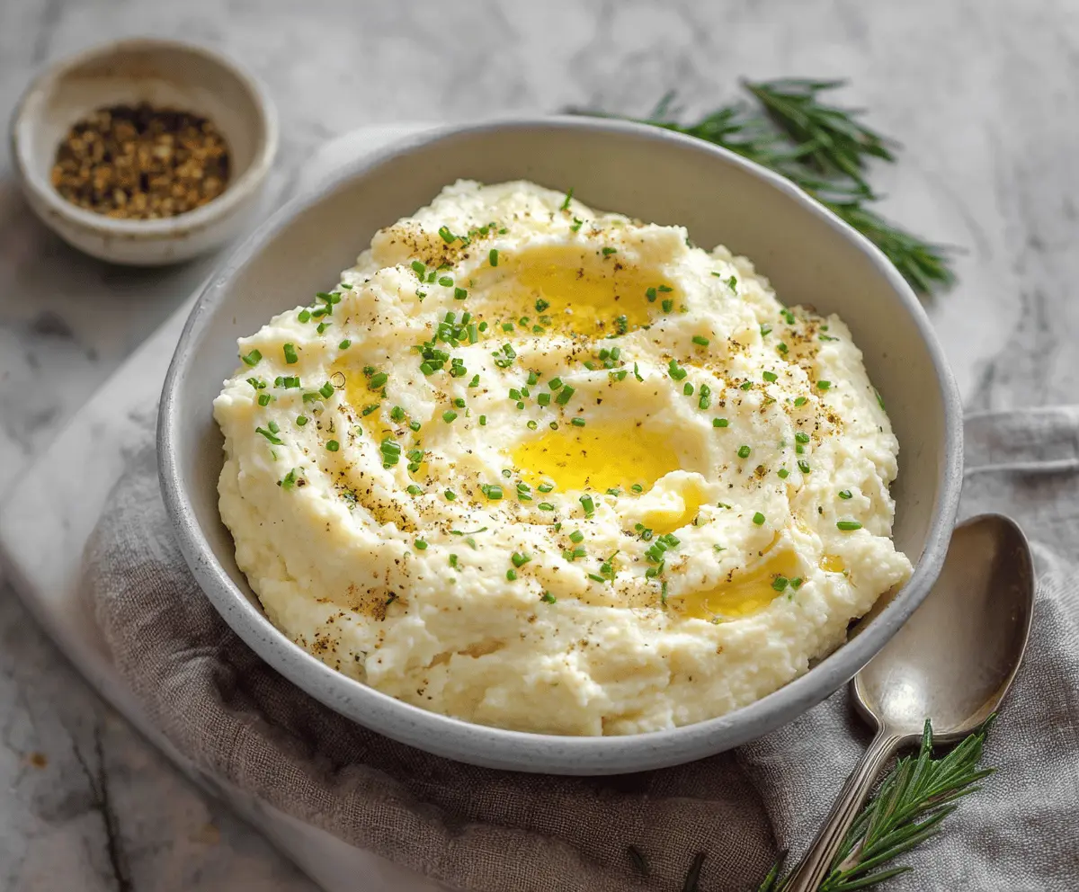Creamy Mashed Cauliflower Recipe