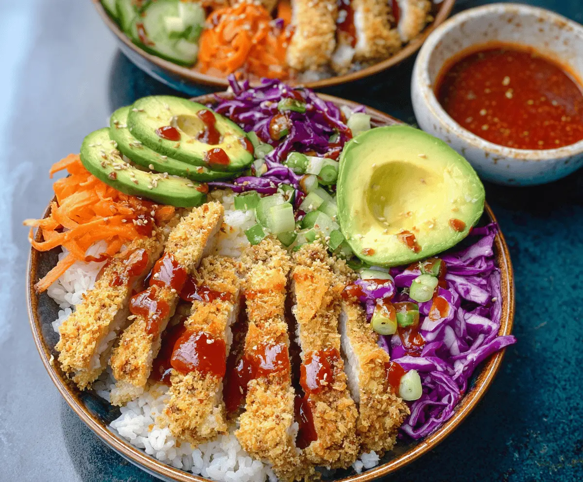 Easy Crispy Chicken Katsu Bowl