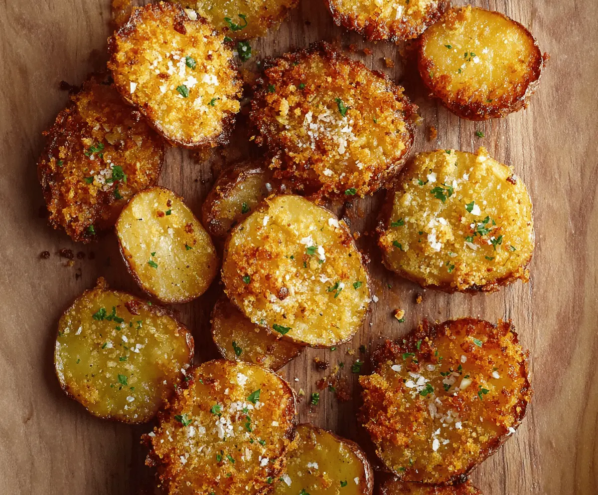 Crispy Parmesan Smashed Potatoes Recipe – Easy & Delicious Side Dish