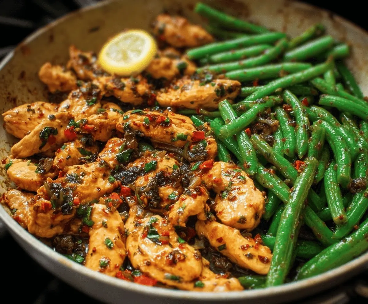 Easy Garlic Chicken and Green Bean Stir-Fry Recipe