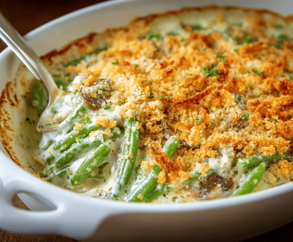 Easy Green Bean Casserole Recipe for Holiday Comfort