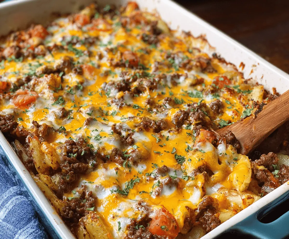 Easy Hobo Casserole with Ground Beef Recipe