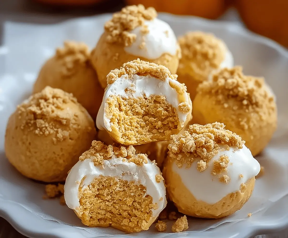 No Bake Pumpkin Cheesecake Balls – Easy Fall Dessert Recipe