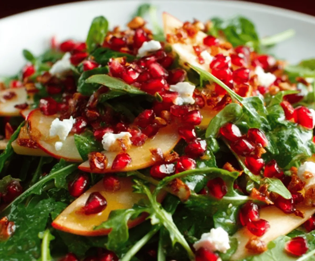 Fresh Pomegranate Salad with Tangy Cider Dressing