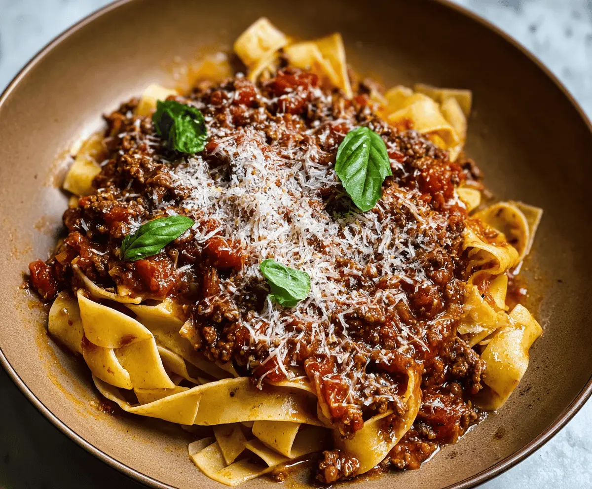 Easy Beef Bolognese Recipe