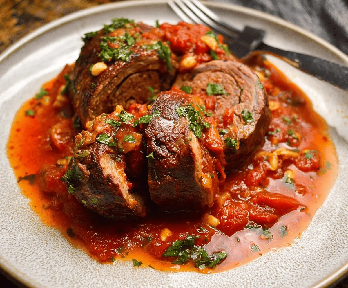Easy Beef Braciole Recipe