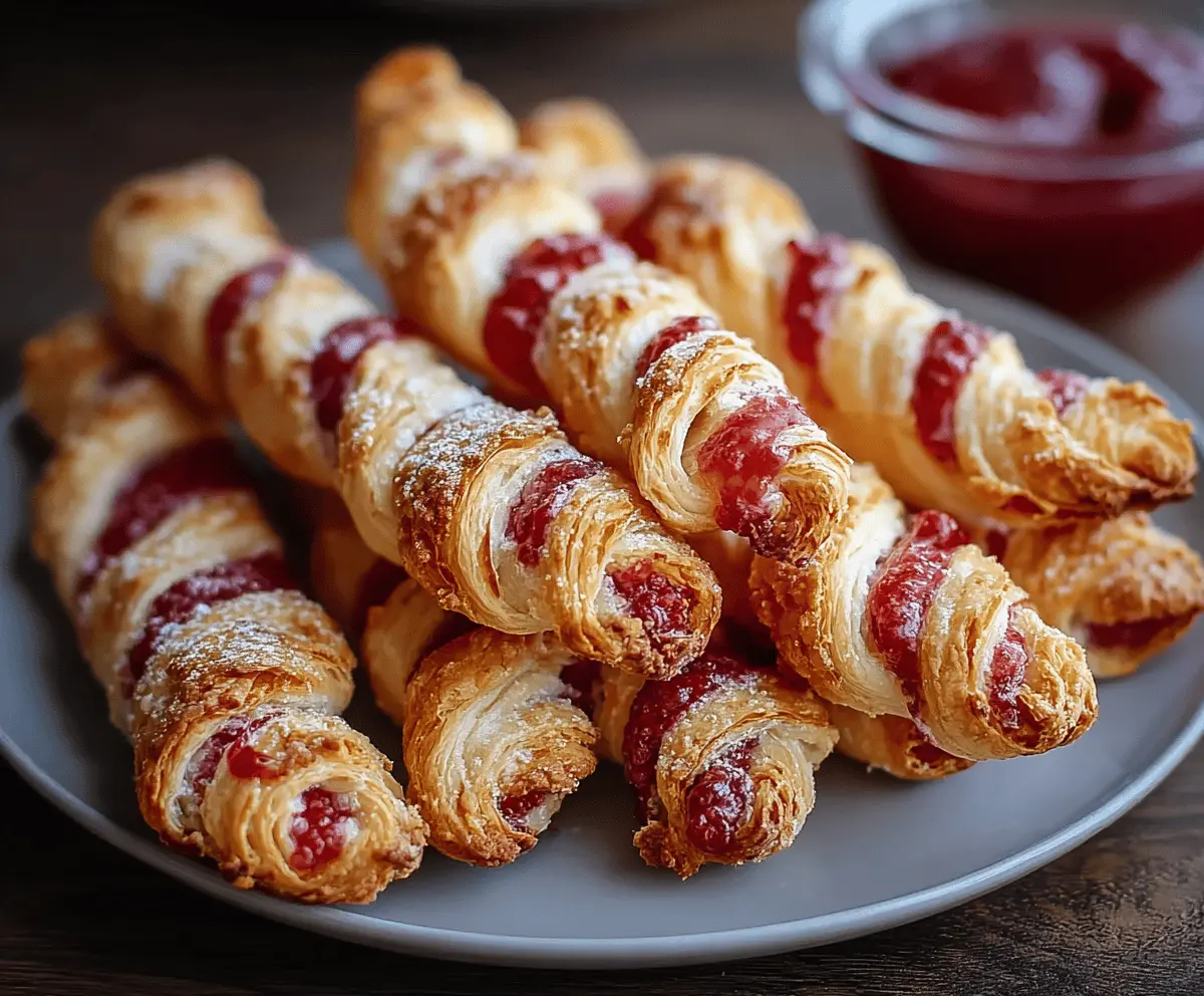 Easy Berry Puff Twists Dessert