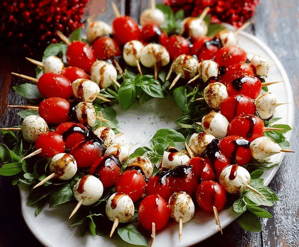 Caprese Christmas Skewers