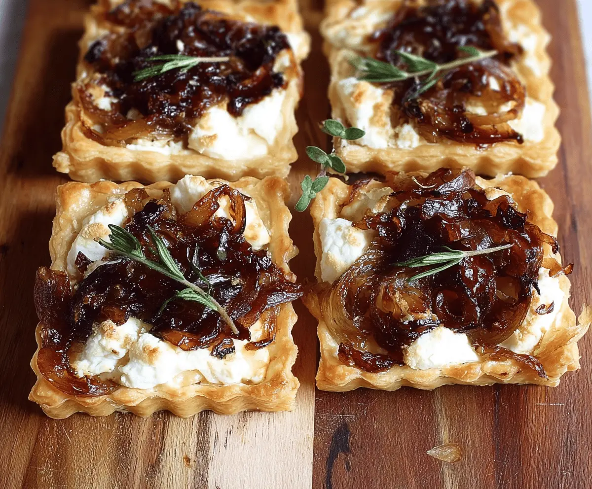 Caramelized Onion & Goat Cheese Tartlets