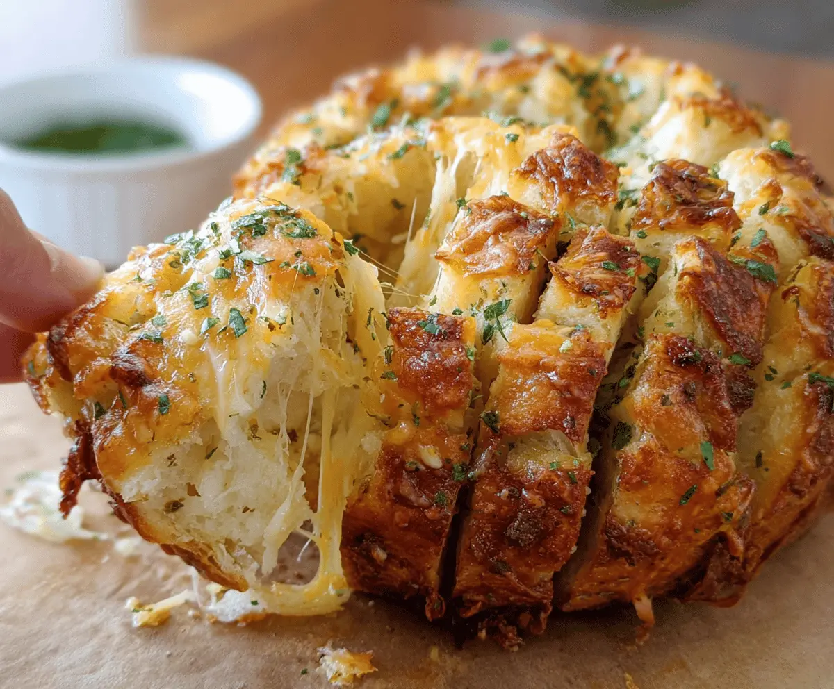 Cheesy Garlic Pull-Apart Bread Recipe