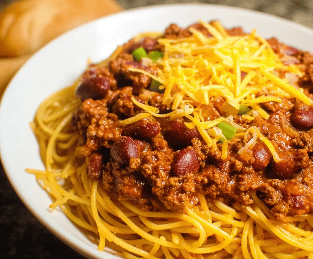 Easy Chili Spaghetti Recipe