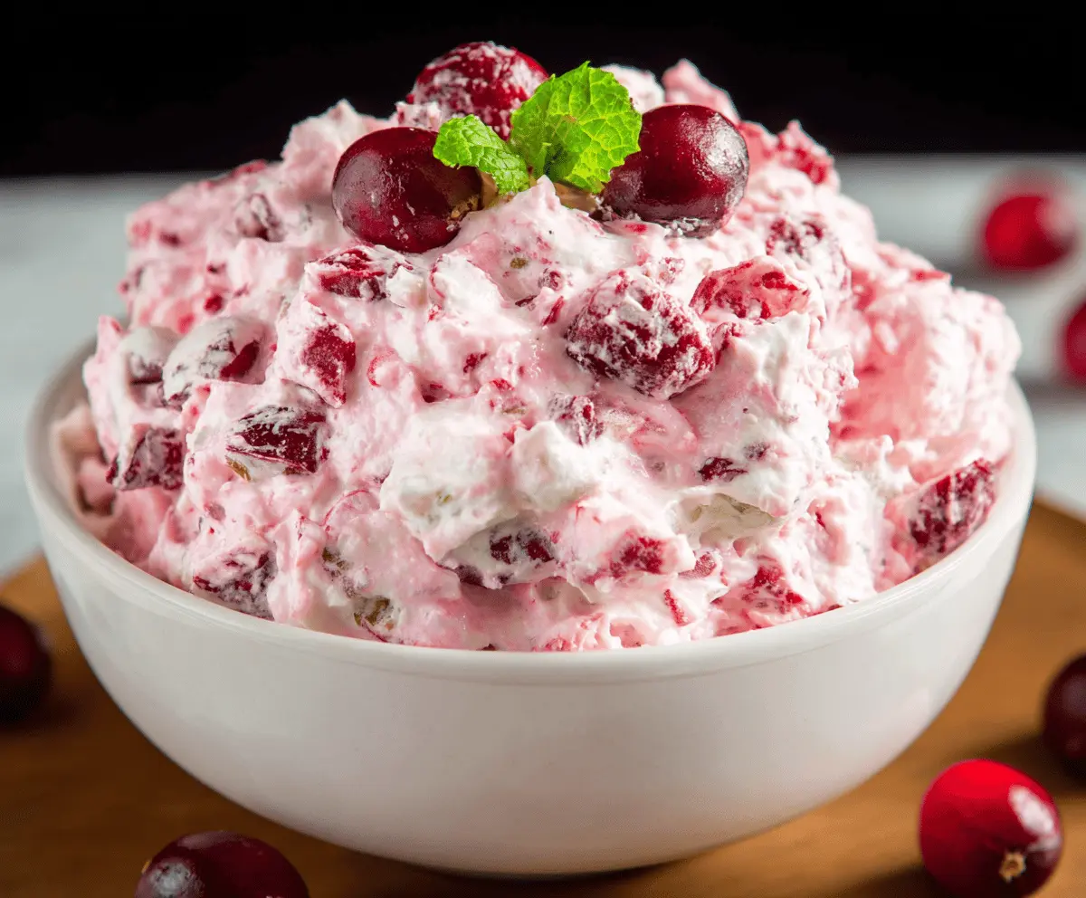 Easy Cranberry Fluff Salad