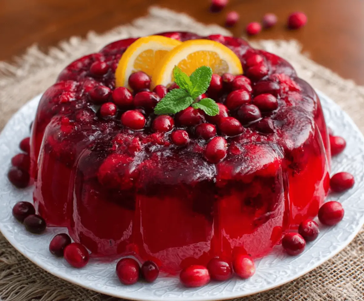 Easy Cranberry Jello Salad