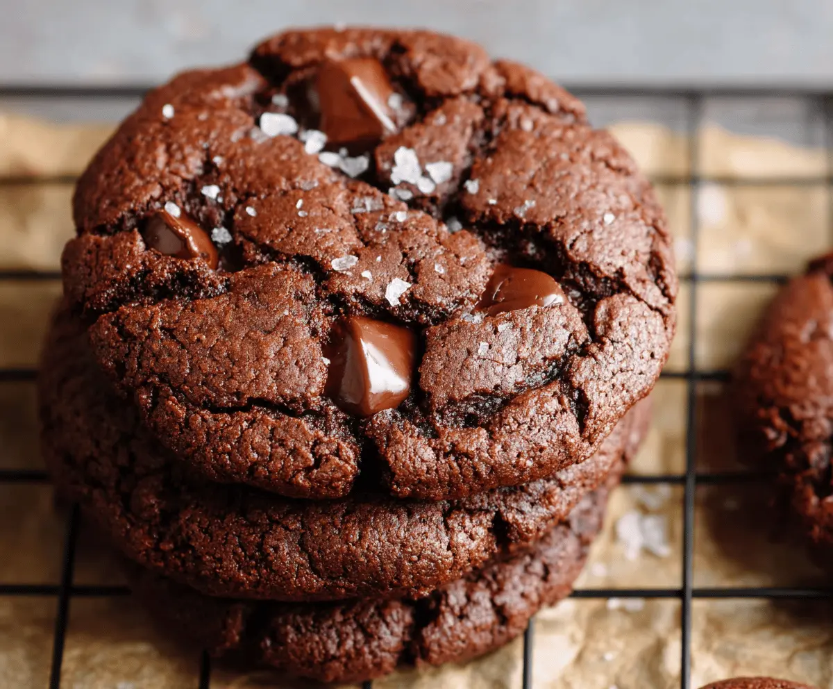 Easy Double Chocolate Chip Cookies
