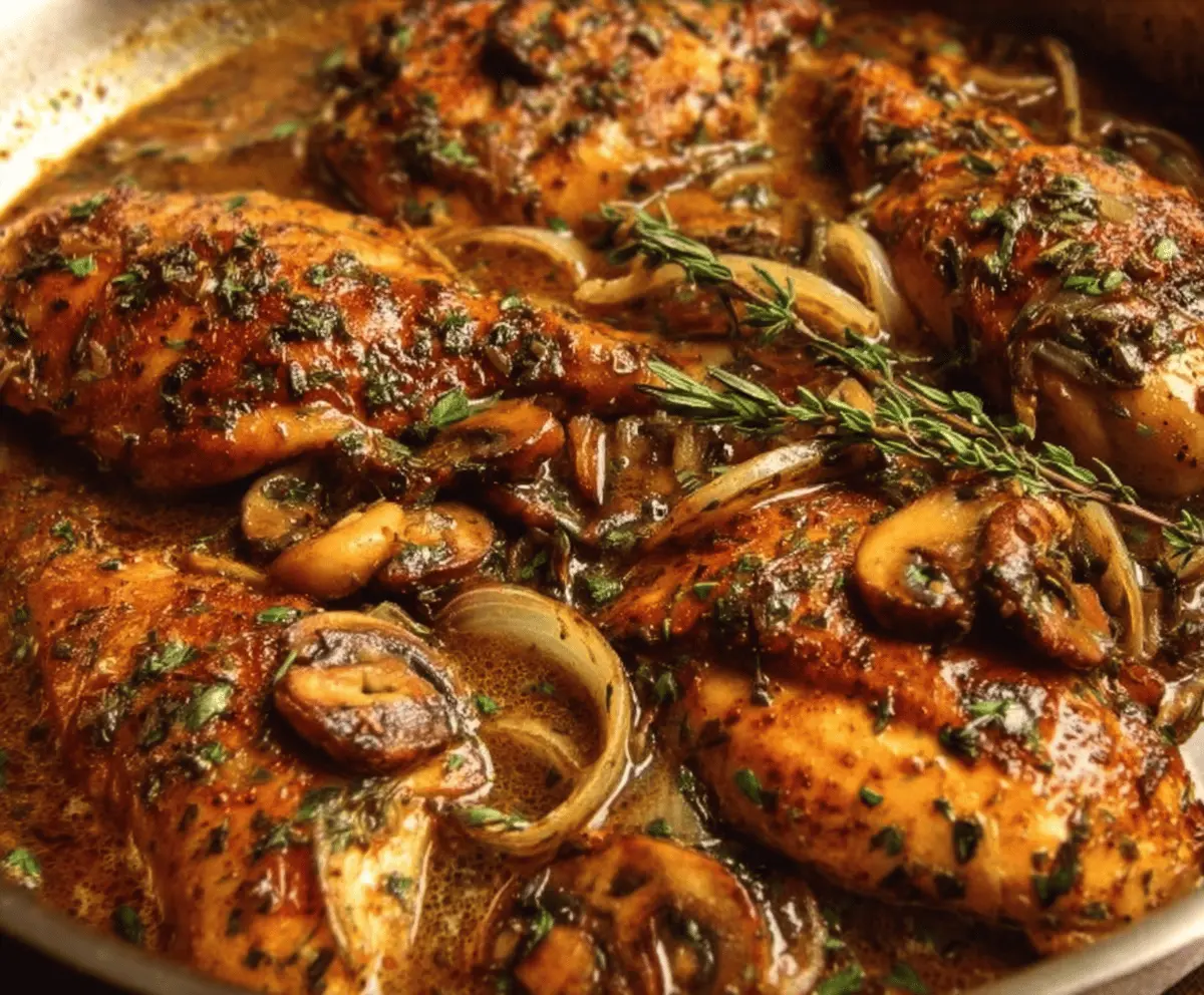 Easy Herb Smothered Chicken