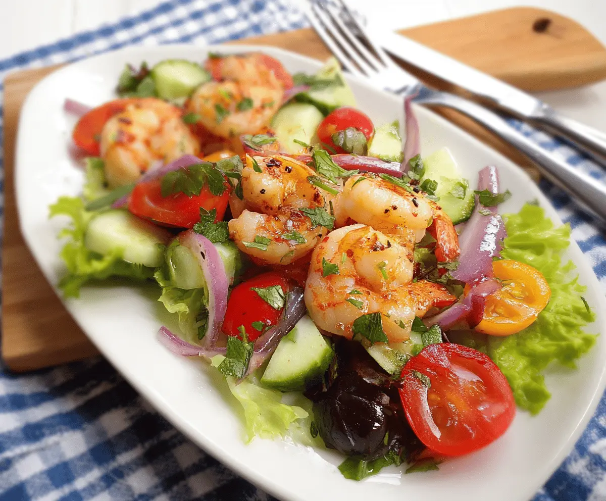 Easy Italian Olive Oil Shrimp Salad