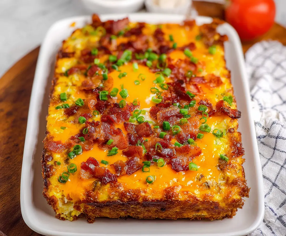 Loaded Overnight Breakfast Casserole Recipe